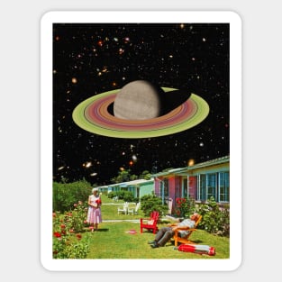 Our Best Years - Space Collage, Retro Futurism Sticker